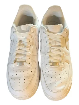 Nike Air Force 1 Low '07 - All White - Men's 10.5 - Great Condition thumbnail 2