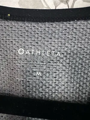 Athleta Black SpeedlightPerformance Racerback Tank Medium thumbnail 2