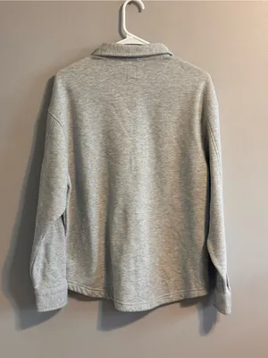 Gameday Couture Carolina Panthers Gray Button Front Sweatshirt Women's S thumbnail 3