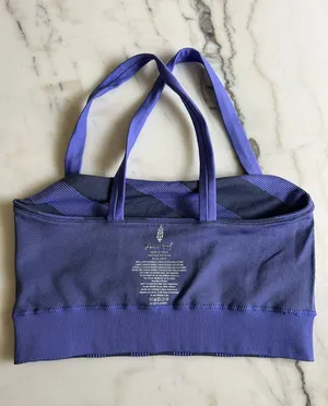Free People Movement Purple And Black Bra thumbnail 5
