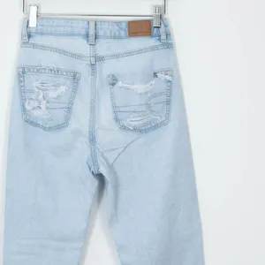 American Eagle Distressed Highest Rise Mom‎ Jeans Women's Size 00 Regular thumbnail 6