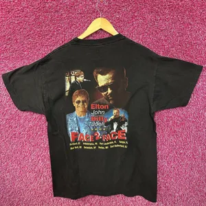 Elton John & Billy Joel Face 2 Face black Tee XL thumbnail 3