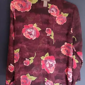 Susan‎ Bristol Flower Print Sheer Blouse thumbnail 1