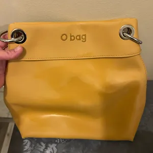 Yellow O Bag with Silver tone Hardware thumbnail 3