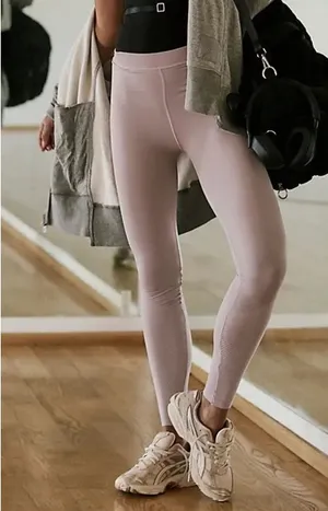 FP Movement Beat Street Semi-Sheer Leggings Oyster Neutral thumbnail 1