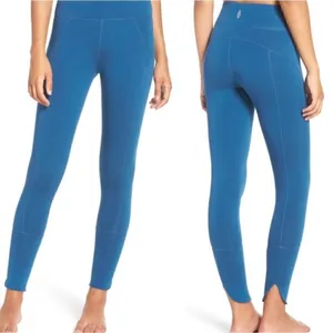 Free People Movement Virgo Performance Cropped Blue Leggings Women’s Medium thumbnail 2