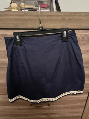 Mable Navy Embroidered Skirt Set thumbnail 8