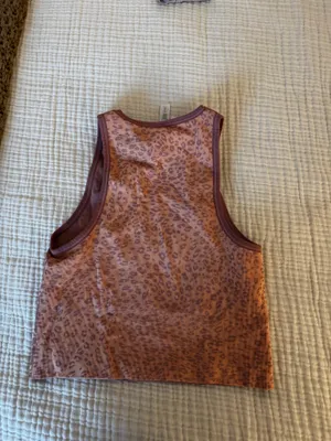 Athleta Cheetah print ribbed active tank thumbnail 3