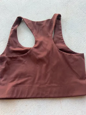 Girlfriend Collective medium brown sports bra‎ thumbnail 6