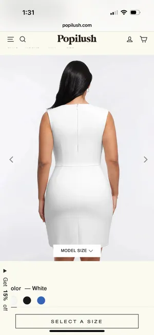 Popilush shapewear dress White Size M thumbnail 3