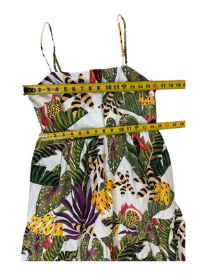 Farm Rio Anthropologie Cotton Tripixal Forest Maxi Dress Size Large thumbnail 13