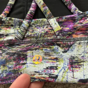 Lululemon Align Energy Sports Bra Abstract Print Strappy Back Women Size 4‎ thumbnail 4