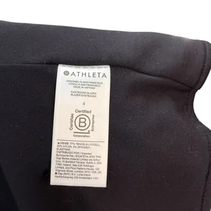 Athleta Eastbound Blazer Black Open Front Stretch Knit Jacket Size‎ 4 thumbnail 11