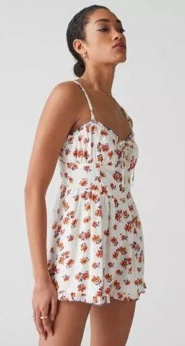 Urban Outfitters Floral Romper thumbnail 2