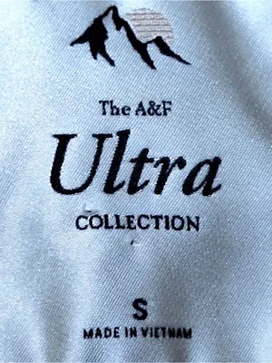 Abercrombie & Fitch Ultra Mid Puffer Jacket S Gold Hooded Après Ski Y2K Gorpcore thumbnail 9
