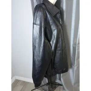 Sampeel Faux Leather Women’s Jacket‎ Medium Motorcycle Jacket Bomber Coat Winter thumbnail 11