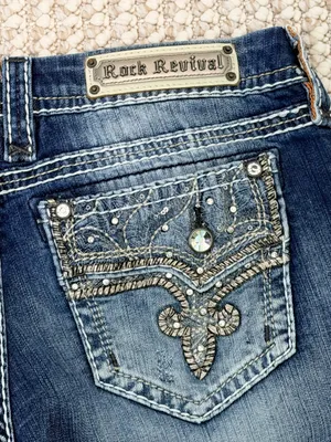 Rock Revival Betty cropped denim capri jeans size 32 thumbnail 3