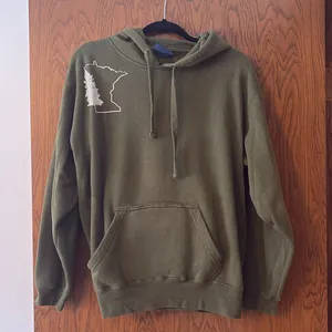 Oversized MINNESOTA Hoodie with hidden beer koozie pocket thumbnail 2