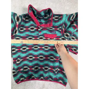 Patagonia Synchilla Snap-T Fleece Pullover Wild Desert Beryl Green Size M thumbnail 7