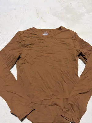Nuuds Long Sleeve Brown Bodysuit small thumbnail 2