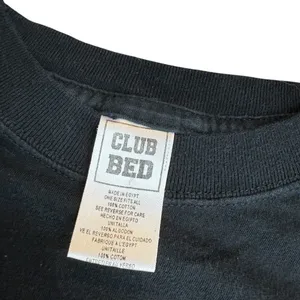 Club Bed Women’s One Size Boo Halloween Oversized Tee‎ Shirt Dress Black Goth thumbnail 4