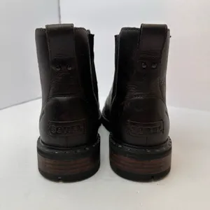 Sorel Womens 7.5 Lennox Chelsea Stud Waterproof Boots Brown Leather thumbnail 4