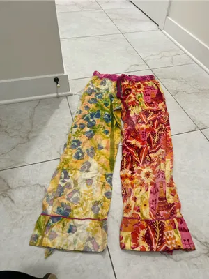Anthropologie Roeqiya Fris Garden Bloom Pajama Pants Size Large thumbnail 2