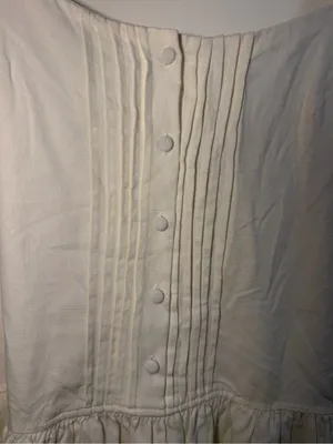 Taylor Mini Dress NWT Size 14 Eggshell White Linen Blend $98 thumbnail 4