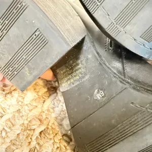 Coach and Four Black Leather Ankle Boots Made in Italy Block Heel Zipper Size 6M thumbnail 9
