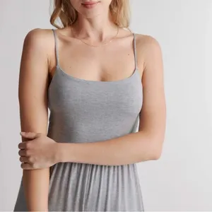 Quince Gray Tencel Jersey Wide Leg Jumpsuit Cami One Piece Sz Large Soft Stretch thumbnail 4