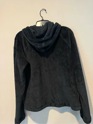 American Giant Kids Black Plush Zip-Up Hoodie thumbnail 2