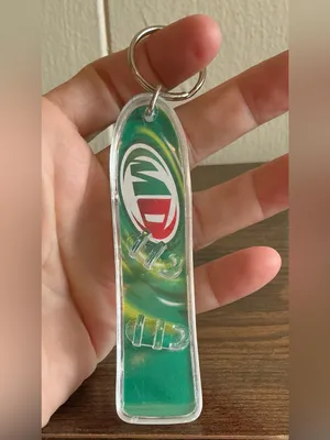 A Vintage Mountain Dew Acrylic Snowboard Keyring Keychain Key Fob thumbnail 3