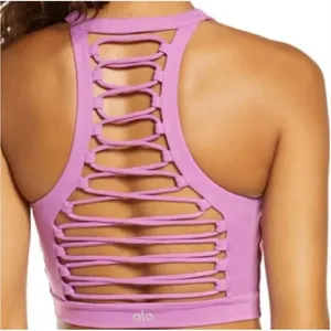 Alo Yoga Movement Bra in Orchid thumbnail 6