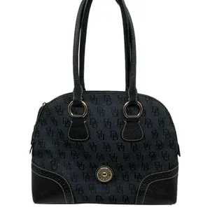 Dooney & Bourke Over Signature Fabric Size M Gray thumbnail 1