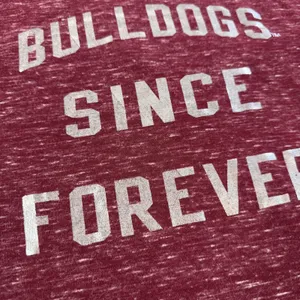 Bulldogs Since Forever Blue 84 Tank Top Women's XL Maroon Heathered Cross Back thumbnail 3