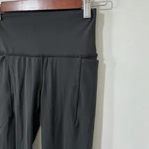 prAna High Rise Workout Leggings Black Side Pockets XS Activewear Yoga Gym thumbnail 2