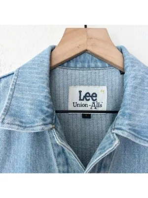 NWT Free People x Lee Union-Alls Coverall Denim Jumpsuit S Sky Blues Stripe thumbnail 5
