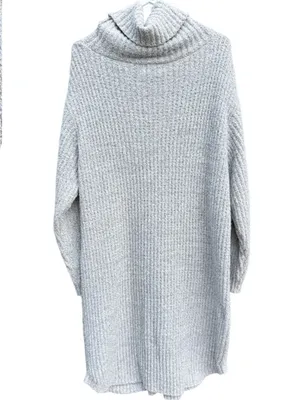 Like New SOFTIES Marshmallow Slouch Turtleneck Lounge Dress Grey Size 2X/3X thumbnail 8