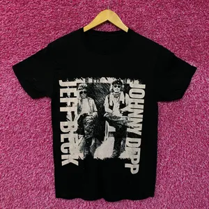 Jeff Beck Johnny Depp California Nevada Rock Duo Tour Tee Small thumbnail 1