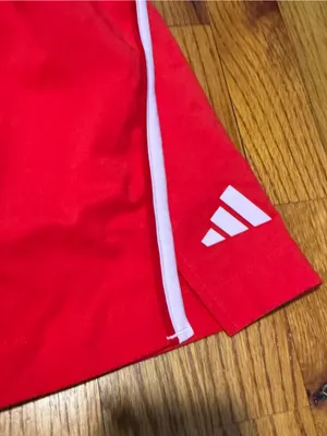 Adidas Essential red color pop side slit athletic skirt skort size XXS NWT thumbnail 3