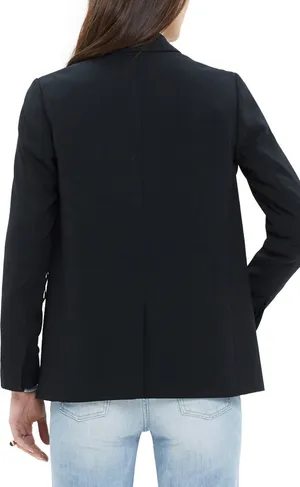 Madewell Snap Button 'lycee' Drapey Blazer thumbnail 2
