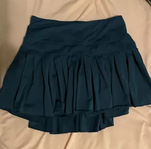 Aerie Pleated Skirt Teal thumbnail 1