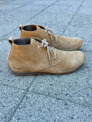 Eddie Bauer Tan Suede Transition Chukka Ankle Booties Boots • Sz 9.5 thumbnail 3