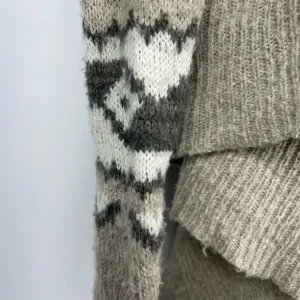 Abercrombie & Fitch Brown Tan Knit‎ Aztec Checkered Open Front Cardigan thumbnail 8