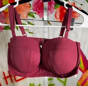 T224. Shade & Shore pink bikini top thumbnail 1