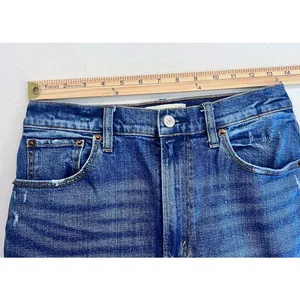 Abercrombie & Fitch The Ankle Straight Ultra High Rise Blue‎ Jeans Women's 28/6L thumbnail 6