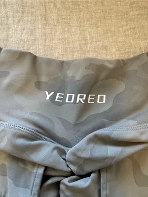 Yeoreo Gray Camo Spandex Cinched Shorts Size XS thumbnail 3