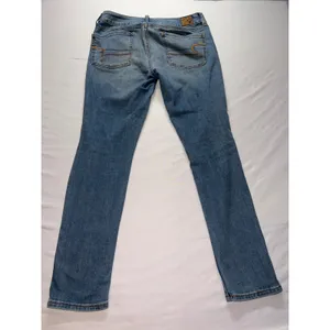 American Eagle Jegging Women 6 Short Blue Denim Stretch Casual‎ Boho thumbnail 7