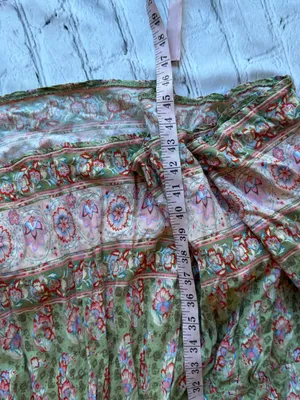 Natural Life Long Maxi Floral Cottage Core Dress XS Prairie Feminine Short Sleev thumbnail 5