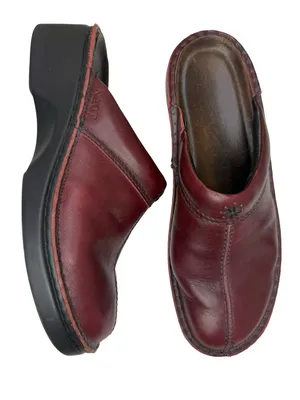 NAOT Red Leather Mules Women’s EU41 US 10-10.5 thumbnail 1